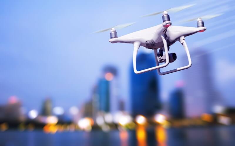 A drone depicting touchless transition and ddelivery